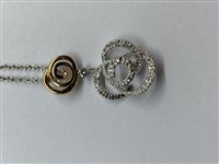 Pendant Damiani Woman in White Gold Diamante 20023766 - 20023766